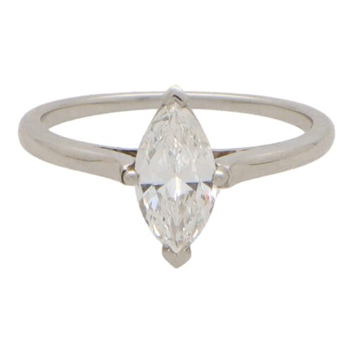 Vintage Tiffany & Co Marquise Diamond Ring