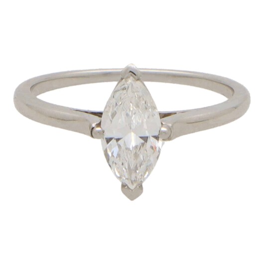 Vintage Tiffany & Co Marquise Diamond Ring