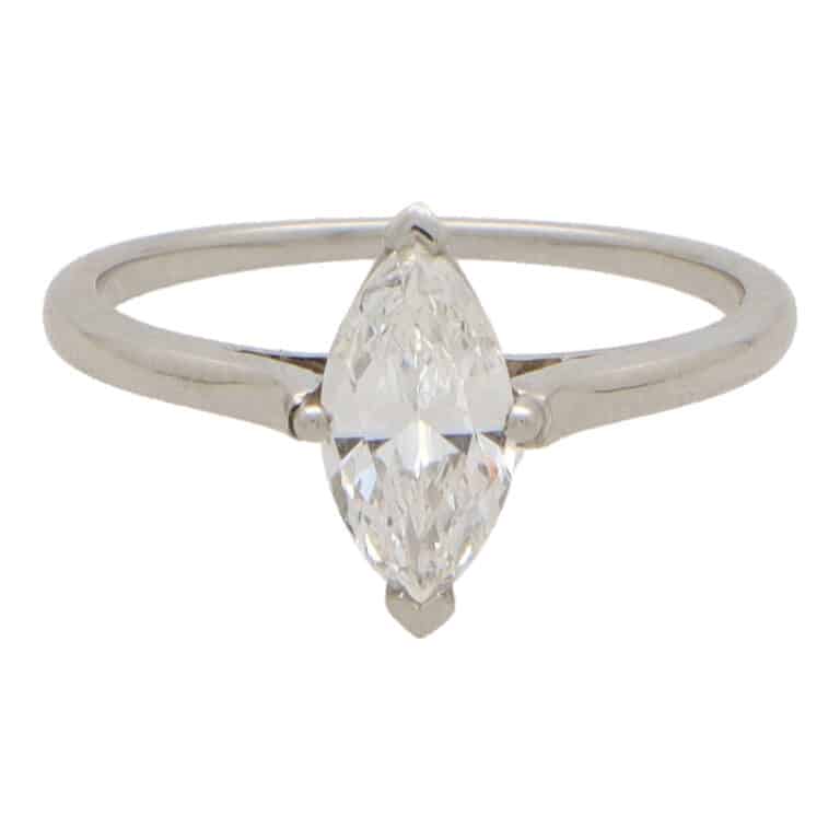 Vintage Tiffany & Co Marquise Diamond Ring