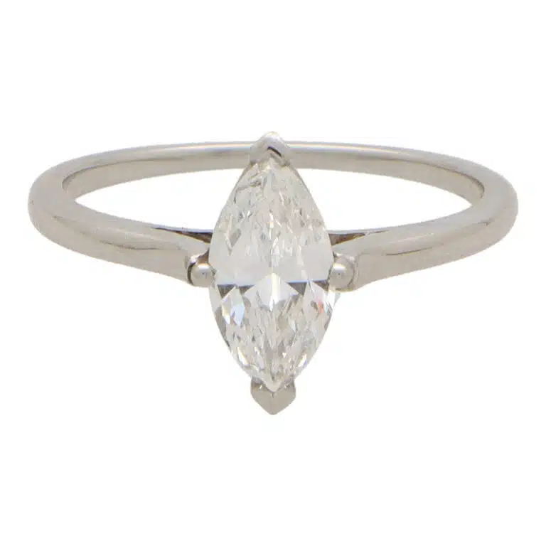 Vintage Tiffany & Co Marquise Diamond Ring