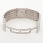 Vintage Cartier Ruban White Gold Watch with Diamond Bezel