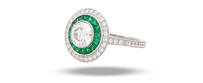 Emerald Engagement Ring