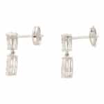GIA Certified Pear Cut Drop Earrings
