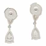 GIA Certified Pear Cut Drop Earrings