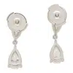 GIA Certified Pear Cut Drop Earrings