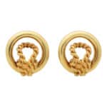 Vintage Hermès Circular Knot Earrings