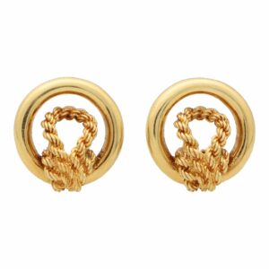 Vintage Hermès Circular Knot Earrings