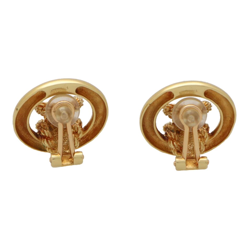 Vintage Hermès Circular Knot Earrings