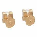 Vintage C de Cartier Pearl Stud Earrings