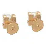 Vintage C de Cartier Pearl Stud Earrings