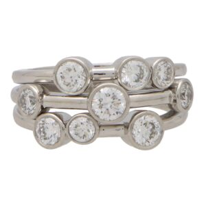 Contemporary Diamond Bubble Ring (Medium Model)