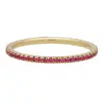 Contemporary Pink Sapphire Full Eternity Ring