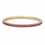 Contemporary Pink Sapphire Full Eternity Ring