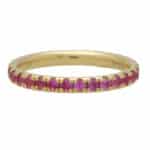 Contemporary Pink Sapphire Full Eternity Ring