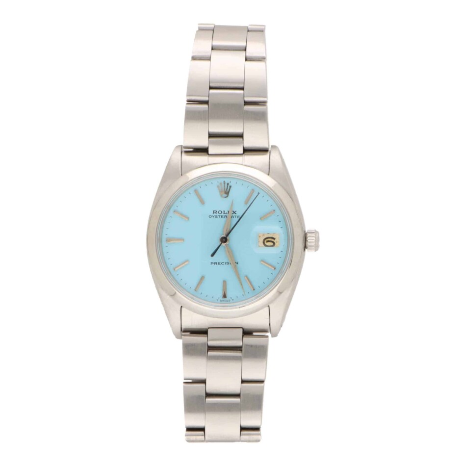 Vintage 1960 Manual Rolex OysterDate Custom Tiffany Watch
