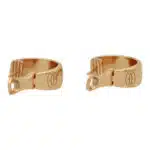 Vintage Cartier Logo Hoop Earrings