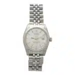 Vintage 1975 Rolex Oyster DateJust Watch With Light Grey Dial