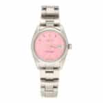 Vintage 1972 Rolex Oyster Perpetual Date Custom Pink Watch