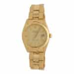 Vintage 1980 Solid Gold Rolex Oyster Perpetual Date Watch