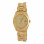 Vintage 1980 Solid Gold Rolex Oyster Perpetual Date Watch