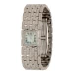 Vintage Cartier Ruban Watch in 18k White Gold with Diamonds