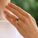 Vintage Cartier GIA Certified Sapphire and Diamond Ring