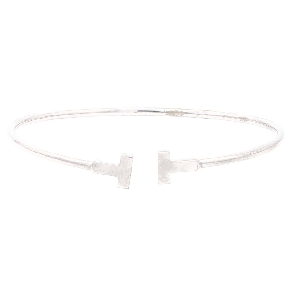 Vintage Tiffany & Co. ‘Tiffany T’ Bangle in White Gold