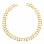 Vintage Tiffany & Co. Twisted Heart Flat Curb Link Necklace