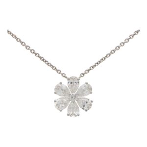 Vintage Harry Winston 'Forget Me Not' Diamond Flower Pendant