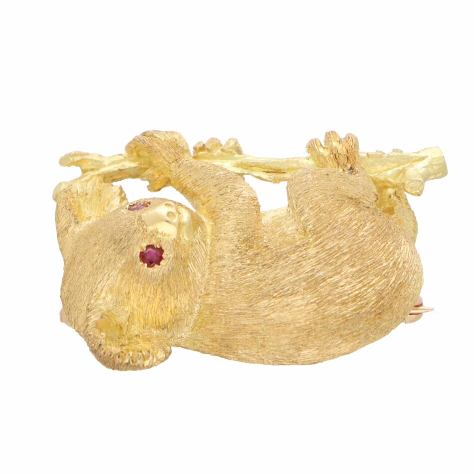 Vintage Tiffany & Co. Ruby Koala Brooch.