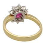 Vintage Tiffany & Co. Ruby and Diamond Cluster Ring