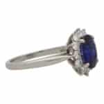 Vintage Tiffany & Co. Blue Sapphire and Diamond Cluster Ring