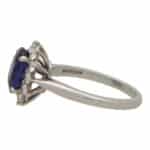 Vintage Tiffany & Co. Blue Sapphire and Diamond Cluster Ring