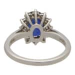 Vintage Tiffany & Co. Blue Sapphire and Diamond Cluster Ring