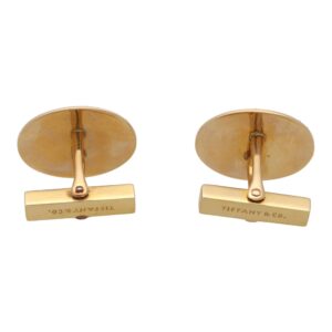 Vintage Tiffany & Co. Oval Swivel Back Cufflinks