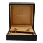 Vintage Bvlgari Sapphire and Diamond Floral Stud Earrings