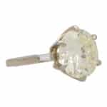 Vintage 7.80 ct Round Brilliant Cut Diamond Ring