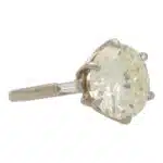 Vintage 7.80 ct Round Brilliant Cut Diamond Ring