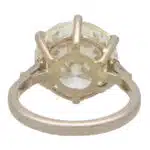 Vintage 7.80 ct Round Brilliant Cut Diamond Ring