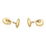 Victorian Essex Crystal Duck Scene Cufflinks
