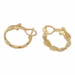 Vintage Cartier 'Virgo' Diamond Heart Hoop Earrings