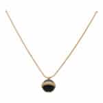 Vintage Piaget Onyx and Diamond Pendant Necklace