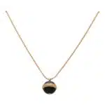 Vintage Piaget Onyx and Diamond Pendant Necklace