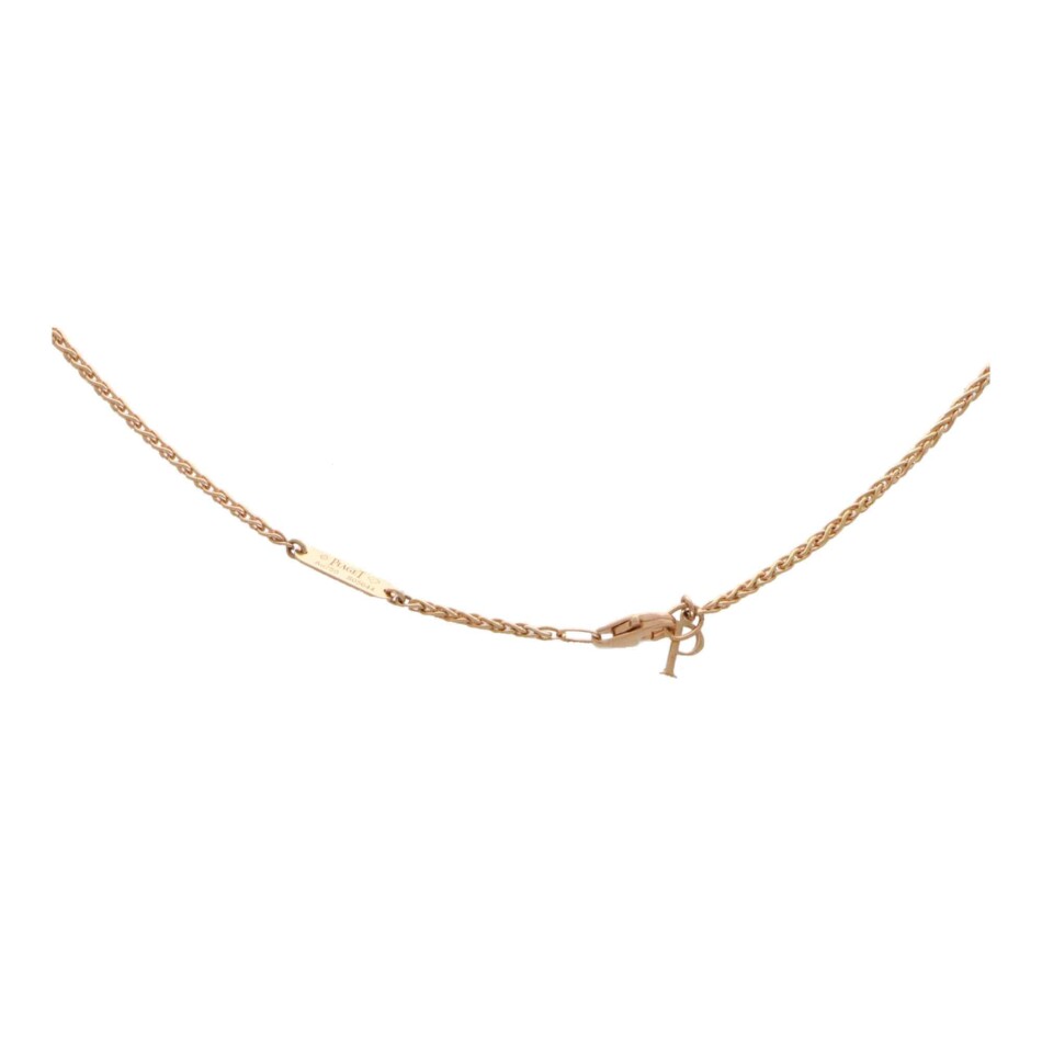 Vintage Piaget Onyx and Diamond Pendant Necklace