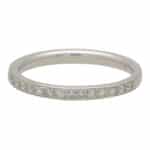 Vintage White Gold Diamond Half Eternity Ring