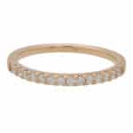 Vintage Rose Gold Half Eternity Ring