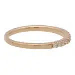Vintage Rose Gold Half Eternity Ring