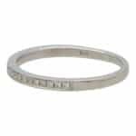 Vintage White Gold Half Eternity Ring