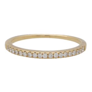 Vintage Half Eternity Band in Yellow Gold
