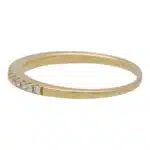 Vintage Half Eternity Band in Yellow Gold